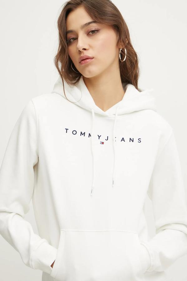 Tommy Jeans bluza z kapturem damska bawełniana z elastanem