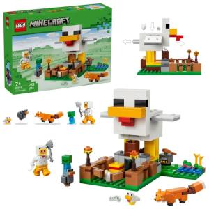 LEGO Minecraft - Farma kurczaków Kurza farma Zestaw z kurnikiem 21585