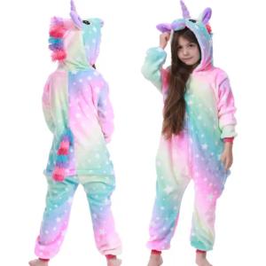 ONESIE DLA DZIECI PIŻAMA KIGURUMI KOSTIUM PRZEBRANIE JEDNOROŻEC 105-115CM