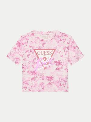 Guess T-Shirt J5GI10 K6YW4 Różowy Regular Fit