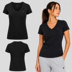 T-SHIRT DAMSKI 4F KOSZULKA SLIM BAWEŁNIANA TRENINGOWA M F3307 SS26