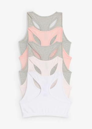 Biustonosz bustier z miękkiej bawełny (5 szt.)