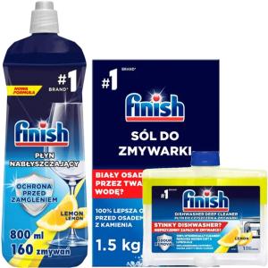Zestaw do zmywarki FINISH (sól + nabłyszczacz + czyścik)