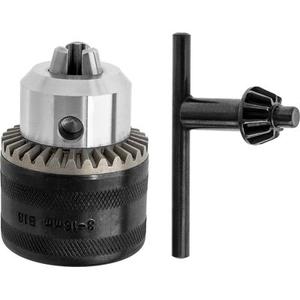 Uchwyt wiertarski zębaty z kluczykiem 3-16mm mocowanie stożek B16 Drel