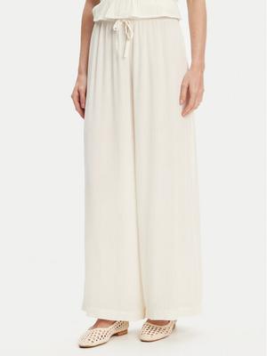 United Colors Of Benetton Spodnie materiałowe 4VW95F00C Écru Relaxed Fit