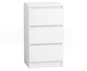 Komoda 50 cm 3 szuflady biała