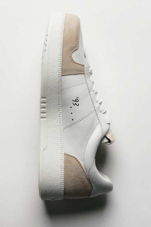 Sneakersy ze skóry i zamszu