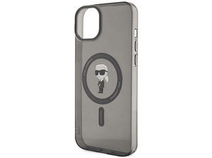Etui z MagSafe KARL LAGERFELD do iPhone 15 Plus Czarny KLHMP15MHFCKNOK