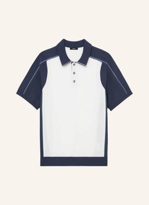 Reiss Dzianinowa Koszulka Polo Claremont weiss