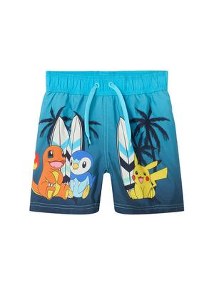 NAME IT Szorty kąpielowe Ccoy Pokemon 13239656 Niebieski Regular Fit