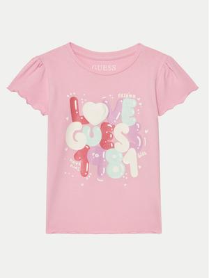 Guess T-Shirt K5GI15K6YW4 Różowy Regular Fit