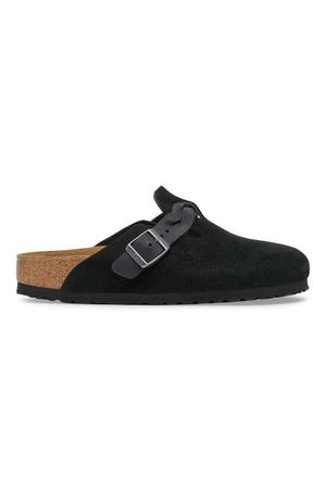 Birkenstock klapki zamszowe Boston Braided