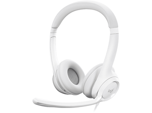 Słuchawki LOGITECH USB Computer Headset H390 Biały 981-001286