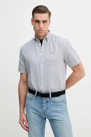 Tommy Hilfiger koszula z domieszką lnu
