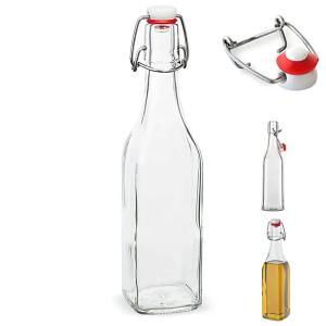 Butelki szklane 1000 ml (20 szt.) z klipsem - na soki owocowe i warzywne