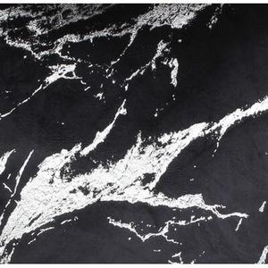 Obrus STORM 85 x 85cm czarno-srebrny