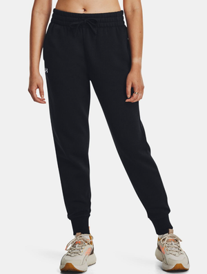 UNDER ARMOUR spodnie dresowe damskie treningowe joggery Rival Fleece czarny (L)