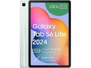 PRODUKT PO EKSPOZYCJI - Tablet SAMSUNG Galaxy Tab S6 Lite 2024 10.4 LTE 4/64GB Miętowy + rysik S-Pen