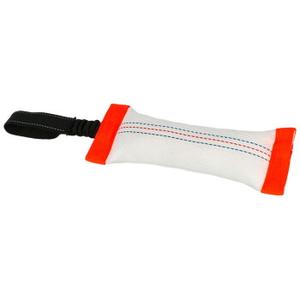 Kerbl Dummy treningowy z pętlą, biały/pomarańczowy, 30 x 8,5 cm