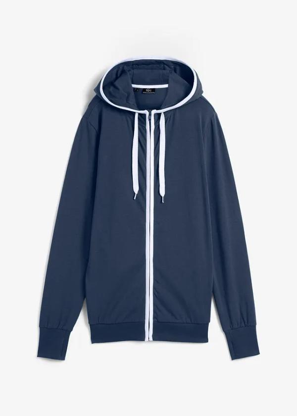 Bluza rozpinana z bawełny ze stretchem