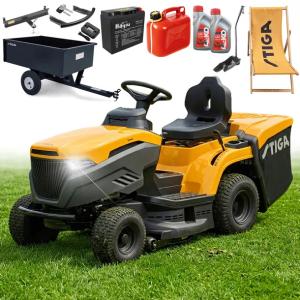 Traktor Ogrodowy STIGA Estate 384 Hydrostat MAX 15KM Koszenie 3w1 Kompletny