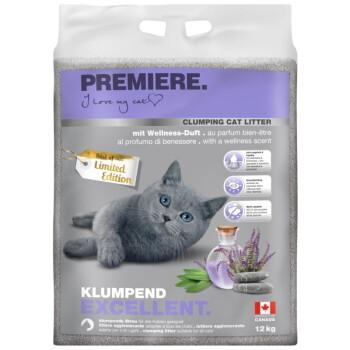PREMIERE Żwirek zbrylający o zapachu Wellness 12 kg