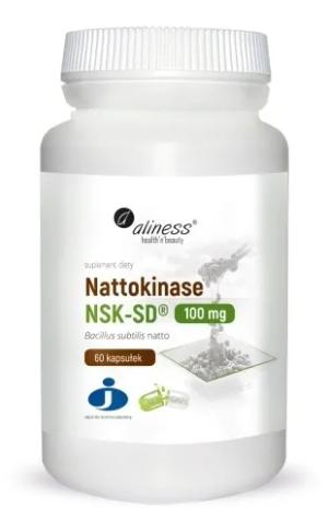 Nattokinase NSK-SD 100 mg Enzym Fibrynolityczny z Natto Aliness 60 kaps.
