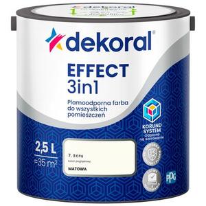 Farba plamoodporna do wszystkich pomieszczeń EFFECT 3in1 Ecru 2,5 l Dekoral