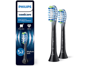 Końcówki do szczoteczki PHILIPS SONICARE Premium Plaque Defence HX9042/88 2szt. Czarny