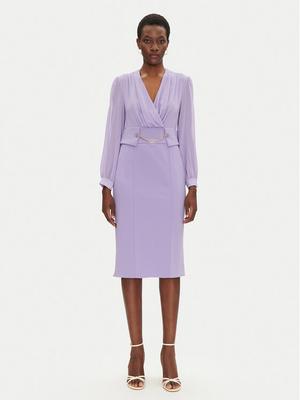 Rinascimento Sukienka koktajlowa CFC0123289003 Fioletowy Regular Fit