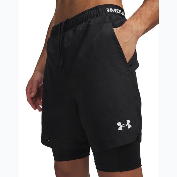 Under Armour UA Vanish Woven 2.0 2w1 męskie spodenki treningowe czarne (3XL)