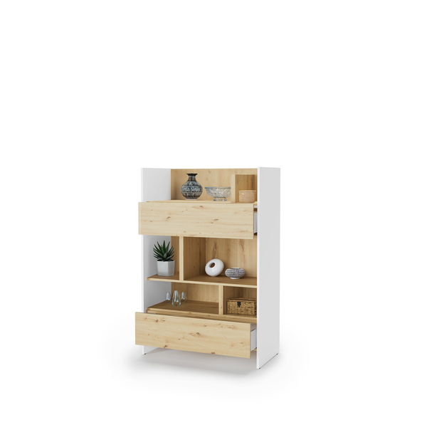Regał Bed Concept BC-26 92x138x46 cm | Szary/Grafit | funkcjonalny | do półkotapczanu