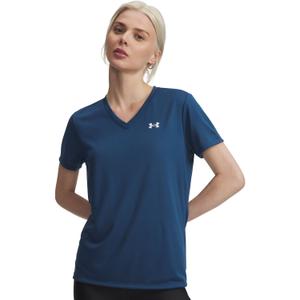 UNDER ARMOUR Damska koszulka treningowa Tech SSV Solid niebieska (S)