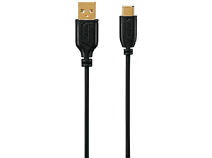 Kabel HAMA USB-C - USB 2.0 A Flexi-slim (wtyk-wtyk) 0.75m Czarny