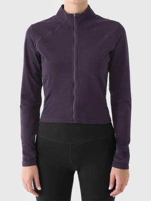 4F bluza funkcjonalna damska na zamek 4FWAW25TSWSF1873 fioletowy (XL)