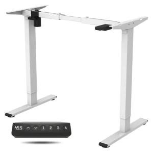 Stelaż Biurka Elektrycznego Sanodesk EZ1 71-116cm 70kg USB-A USB-C Biały