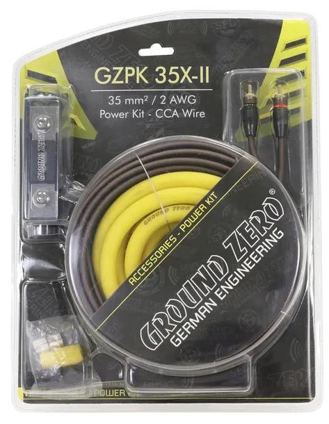 ZESTAW KABLE PRZEWODY DO WZMACNIACZA Ground Zero GZPK 35X-II 5,2 m 35mm2