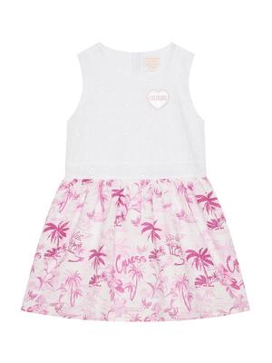 Guess Sukienka codzienna K5GK26 WH710 Biały Regular Fit