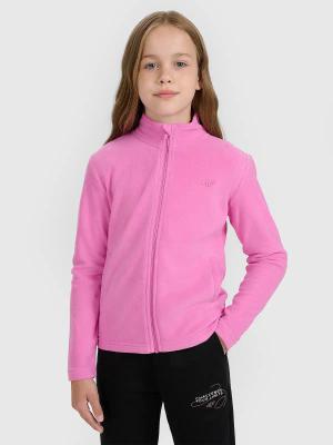 4F bluza polarowa polar dla dziewczynek 4FJWAW25TFLEF346 różowy (164)
