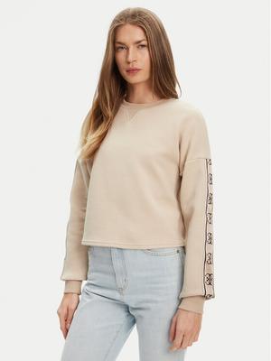 Guess Bluza V3BQ16 KB3P2 Beżowy Regular Fit