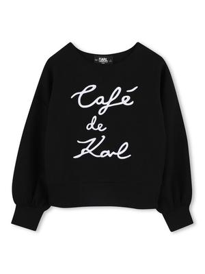 Karl Lagerfeld Kids Bluza Z30473 S Czarny Regular Fit
