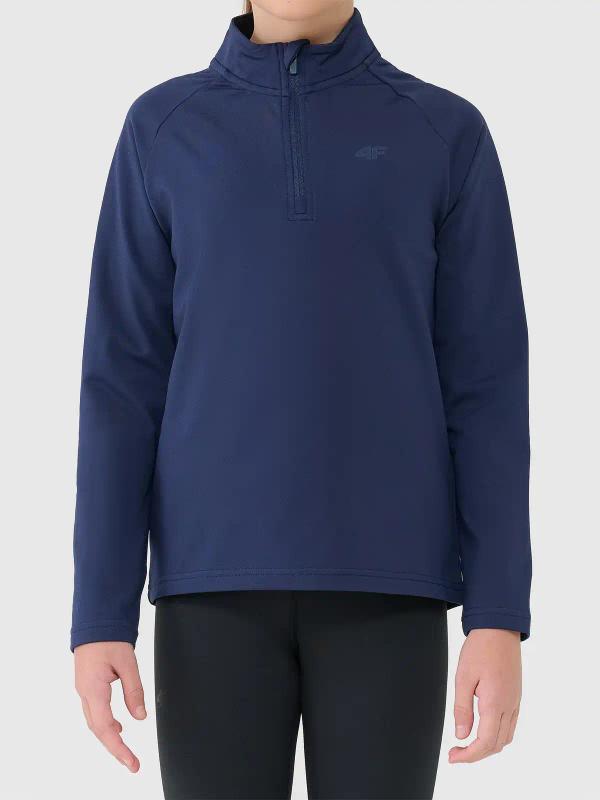 4F Bluza dziecięca BIELIZNA DRAPANA U106 granatowa (122/128)
