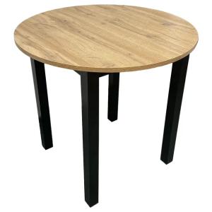 STÓŁ JADALNIANY NOWOCZESNY SKANDYNAWSKI KUCHNIA SALON WIKTOR Ø90 cm DĄB