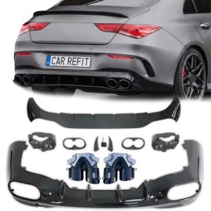 Dyfuzor Mercedes CLA W118 C118 X118 CLA A45 AMG Dokładka Zderzaka Czarny