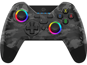 Kontroler bezprzewodowy GIOTECK WX4+ Wireless RGB Controller Czarny Camo do Nintendo Switch