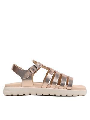 Geox Sandały J Sandal Soleima Gir J35GSB000CFC7018 D Złoty