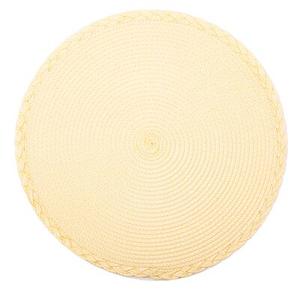 Mata stołowa 38 cm Plecionka Żółty
