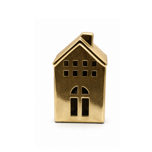 Domek ceramiczny sugar gold duży LED