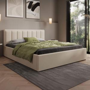 Łóżko tapicerowane z pojemnikiem SFG0143 | 180x200 | Boucle | Beż #3