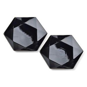 Komplet 2 talerzy płaskich RALPH BLACK 32,5 x 28,5 x h3 cm